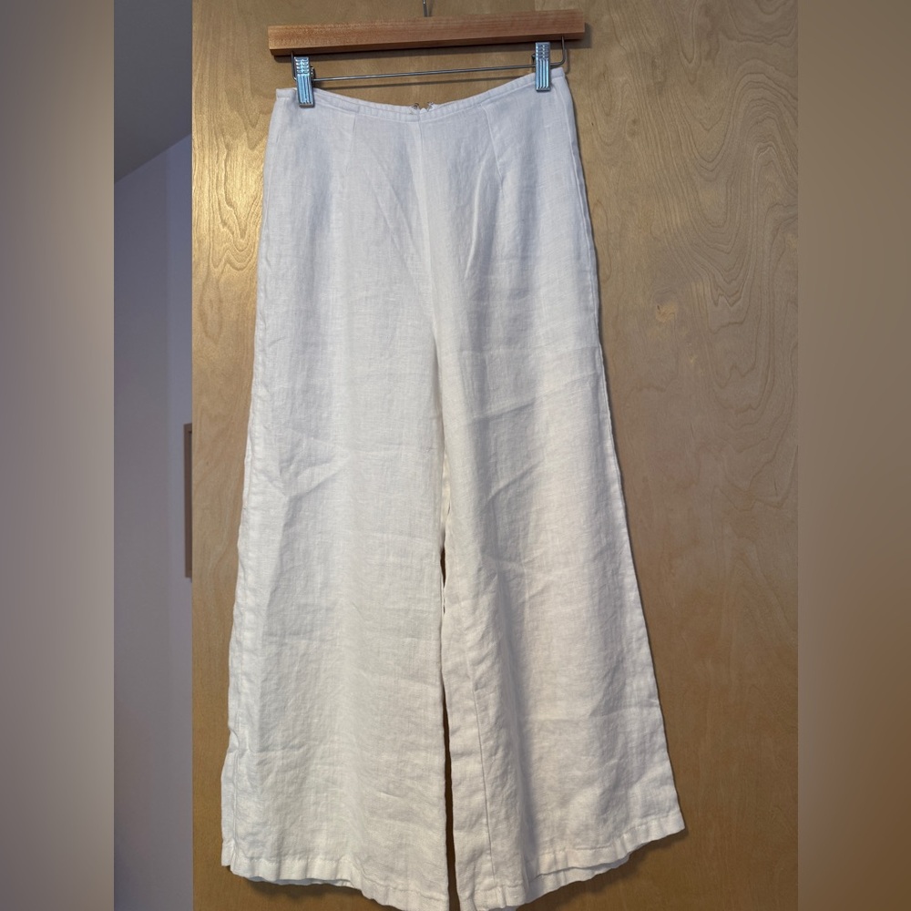 Faithful the brand Ottavio Linen Wide-Leg Pants